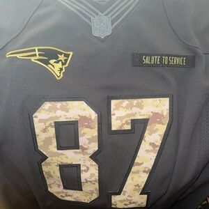 Patriots GRONK 87 Nike Jersey Special edition Salute The Service